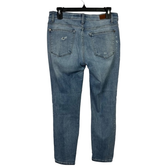 Judy Blue Jr Women’s Blue Jeans Sz 11/30 Distressed Older & Worn Light Wash - Picture 3 of 12